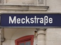 Straßenschild Meckstraße