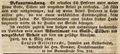 Zeitungsanzeige des Juweliers <a class="mw-selflink selflink">Conrad Geiselbrecht</a>, März 1842