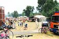 das Stadelner Wasserrad Fest rechts mit LKW der <!--LINK'" 0:207--> Vach, am 5. Juni 1999