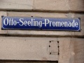 Straßenschild Otto-Seeling-Promenade, historisch