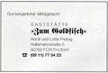 Werbung Gaststätte <!--LINK'" 0:11--> Dez. 1998 im "<!--LINK'" 0:12-->" Nr. 33