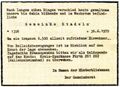 Traueranzeige der Gemeinde Stadeln anlässlich der Eingemeindung nach Fürth 1972 (Nachdruck)