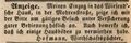 Wirtschaftspächter im Haus Wiesend, Fürther Tagblatt 24. Juni 1848