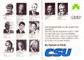 Stadtratskandidaten der CSU Fürth zur Kommunalwahl 1984