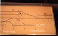 Gleisplan mit Industriegleis der Firma <!--LINK'" 0:40--> im Juli 1991 und ehemaliges Entladegleis der "Fäkalienentladestation" am Bahnhof Vach