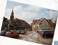 Blick auf den Heiligenberg und die <!--LINK'" 0:96--> mit <a class="mw-selflink selflink">Kirche St. Michael</a>, <!--LINK'" 0:97-->  und Schulgebäude <!--LINK'" 0:98--> im April 1998