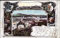 Gruß von der <!--LINK'" 0:191-->, historische Ansichtskarte vom sog. Volksfest in Fürth auf einer fiktiven Wiese, um 1905