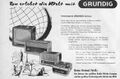 Werbung der GRUNDIG Radio-Werke in der Schülerzeitung  Nr. 1 1956