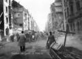 Aufnahme aus der Amalienstraße nach dem Luftangriff 8. auf 9. März 1943. Abschnitt zwischen <!--LINK'" 0:16--> und <!--LINK'" 0:17-->. Heute Amalienstr. 45/47. Rechts im Bild angeschnitten <!--LINK'" 0:18-->