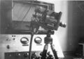 Grundig-Fernauge im Entwicklungsstadium, Aufnahme im heutigen <!--LINK'" 0:39-->. Das Grundig-Fernauge ist eine frühe Videokamera, System Vidicon
