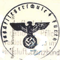 Stempel der "Jagdfliegerschule 4 Fürth" von 1940, die am <!--LINK'" 0:49--> stationiert war