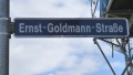 Straßenschild Ernst-Goldmann-Straße