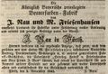 Zeitungsanzeige des Broncefarbenfabrikanten <!--LINK'" 0:30-->, November 1843