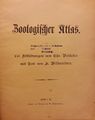 Zoologischer Bilderatlas mit Texten von Hans Wildensinn. <!--LINK'" 0:70-->, um 1910