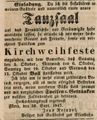 Zeitungsanzeige des Wirts <a class="mw-selflink selflink">zur Eisenbahn</a>, <!--LINK'" 0:10-->, Oktober 1847
