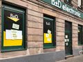 Das geschlossene Geschäft von B + D electronic in der Königstraße 107, April 2018