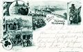 Gruß von der <!--LINK'" 0:19-->, historische Ansichtskarte, gel 1898