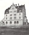 Gaswerk, Verwaltungsgebäude, Straßenansicht, Leyher Str. 69 – Aufnahme um 1907