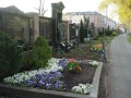 Gräberreihen im Norden des Fürther Hauptfriedhofs entlang der Mauer zur <!--LINK'" 0:91--> (Grabfeld M 3)