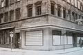 Eckhaus Schwabacher Str. 46 / <!--LINK'" 0:213--> 2 mit Ladeneinbau. 1960 abgerissen für Neubau Woolworth. Aufnahme Winter 1959