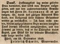 Zeitungsanzeige des Maurermeisters <a class="mw-selflink selflink">Friedrich Schmidt</a>, September 1848