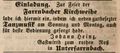 Zeitungsannonce von Johann Heinz, Wirt "<!--LINK'" 0:31-->" in Unterfarrnbach, Juli 1848