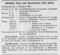 Ankündigungen Jüdischer Turn- und Sportverein Fürth, Nürnberg-Fürther Israelitisches Gemeindeblatt, 1. Oktober 1934
