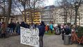 Gegendemonstration auf der Dr.-Konrad-Adenauer-Anlage zu den sog. COVID-19-Spaziergängen im Zusammenhang mit den Protesten gegen die Impfpflicht, Jan. 2022