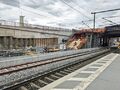 Bauarbeiten für den S-Bahn-Halt <i>Klinikum</i> an der <!--LINK'" 0:6-->, Feb. 2022