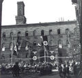 Königstraße mit Rathaus im Hintergrund, 1935
