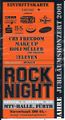 Eintrittskarte für Jubiläums Rock-Night (ursprünglich in der <!--LINK'" 0:143-->), Headliner <!--LINK'" 0:144-->