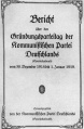 Bericht über den Gründungsparteitag der kommunisitischen Partei Deutschlands (Spartakusbund) vom 30. Dezember 1918 bis 1. Januar 1919.