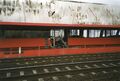 abgebrannte Werkhalle der Firma BIG in Stadeln, April 1998