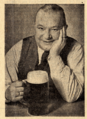 Geismannsaal-Festwirt Emil Most auf einer vielgenutzten Werbe-Portraitfotografie aus dem Jahr 1950