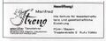 Werbung der <a class="mw-selflink selflink">Tanzschule Streng</a> in der Schülerzeitung  Nr. 1 1962