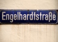 Straßenschild Engelhardtstraße, historisch