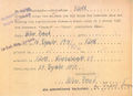 Pflicht der Vornamensergänzung jüdischer Bürger ab 1. Januar 1939, hier Helene "Sara" Frank.