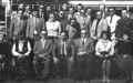 Lehrerkollegium 1983, Schulleiter Dr. Fischer sitzt in der Mitte
