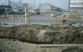 vorbereitende Arbeiten für U-Bahnbau, Einmündung der Gebhardtstr. in Jakobinenstr., im Hintergrund das <!--LINK'" 0:111-->, Mai 1979