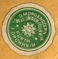 Werbestempel der Fa. Spiegelglas- und Zinnfolienfabrik D. Morgenstern, ca. 1920
