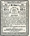 Werbung im  vom 7.12.1884.  Komplette Zeitung unter  vorhanden und nachlesbar.