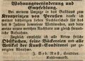 Umzug des Conditors <!--LINK'" 0:26--> in den Kronprinzen von Preußen, Juli 1847