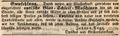 Werbeannonce des Brillenfabrikanten <a class="mw-selflink selflink">Johann Vogt</a>, März 1840