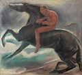 Reiter am Meer, Gemälde von Benno Berneis um 1913