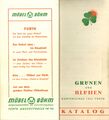 Ausstellungskatalog der Gartenschau Grünen und Blühen 1951 mit Firmenwerbung von Möbel Böhm