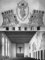 Kapelle des Klinikums Fürth mit einem Gemälde des Fürther Künstlers <!--LINK'" 0:130--> und dem Kruzefix vom <!--LINK'" 0:131--> – Aufnahme bei Einweihung des Klinikums im Jahr 1931