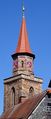 Turm von St. Michael, im Vordergrund <!--LINK'" 0:58--> im Mai 2020