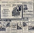 Kinoprogramm in Fürth, Anzeigen August 1951 in den  Fürther Nachrichten