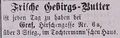 Zeitungsanzeige von Graf bei Tochtermann, Mai 1876