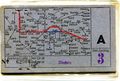Historische Dauerfahrkarte der "Nürnberg-Fürther Straßenbahn" von ca. 1955 zwischen <!--LINK'" 0:52--> und Nbg.-Zerzabelshof<br/>(der Fahrtverlauf wurde genau in den Streckenplan eingezeichnet, der auch nur so benutzt werden durfte)